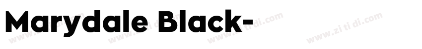 Marydale Black字体转换